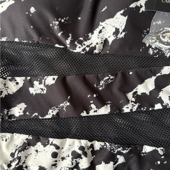 Carmen Marc Valvo - One-Piece Swimsuit with Mesh Detail - Picture 5 of 8